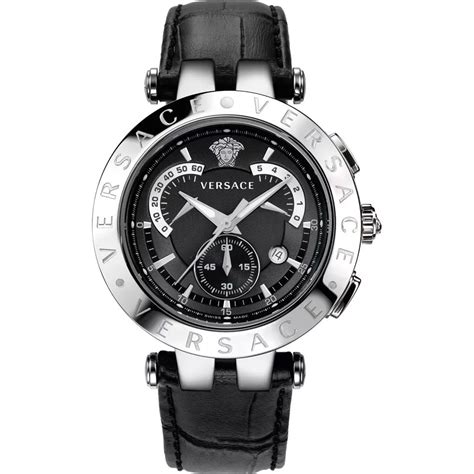 versace men's 23c99d008 s009 v-race stainless steel|Versace V.